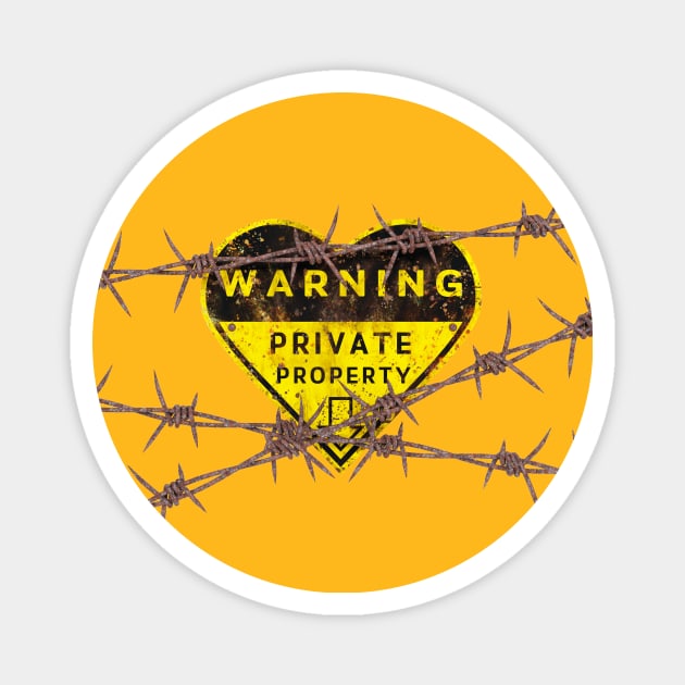 Private property sign Magnet by Tarasevi4